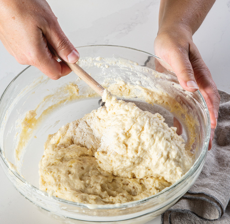 Step four: Bring batter together