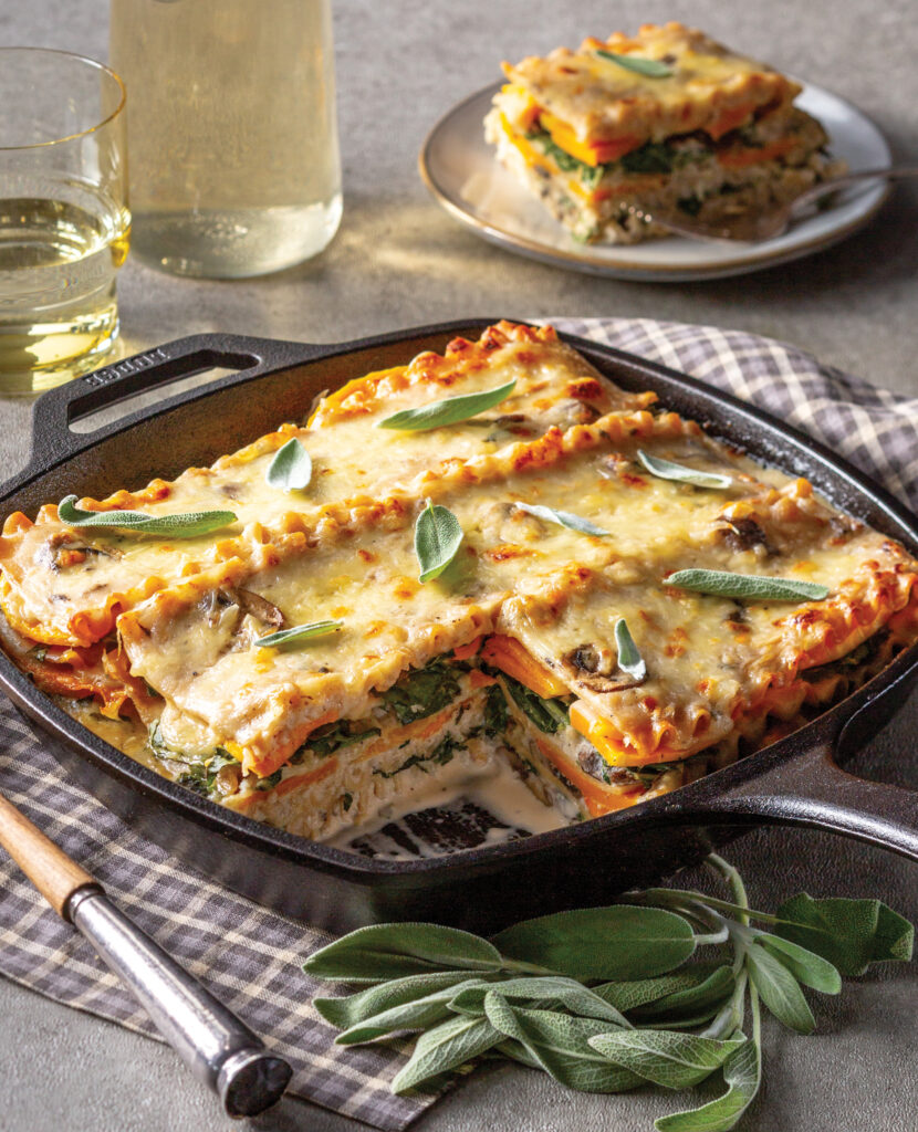 Butternut Squash and Mushroom Lasagna