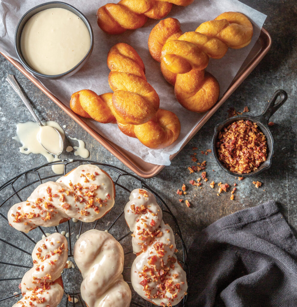 Maple-Bacon Doughnut Twists