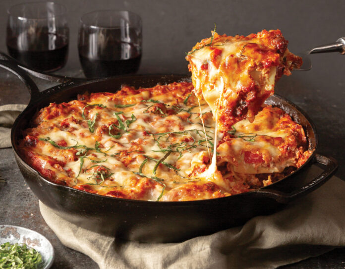 No-Boil Skillet Lasagna