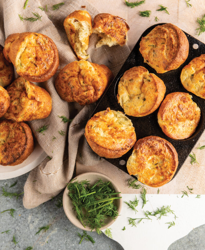 Chive and Dill Popovers