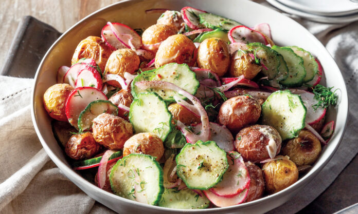 Pickled Vegetables and Roasted Potato Salad
