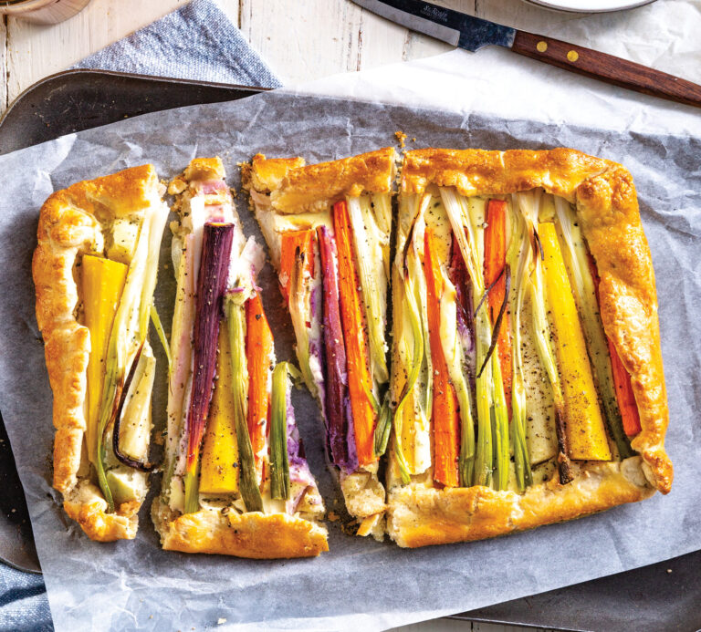 Carrot and Green Onion Tart