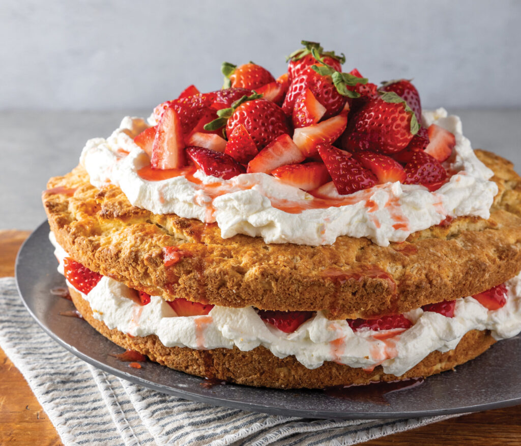 Skillet Strawberry Layer Cake