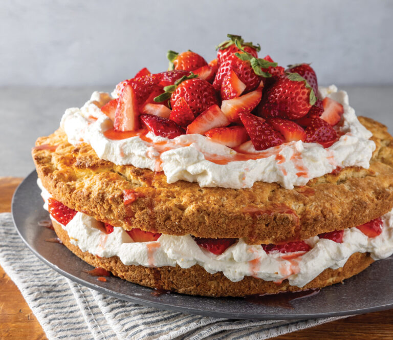 Skillet Strawberry Layer Cake