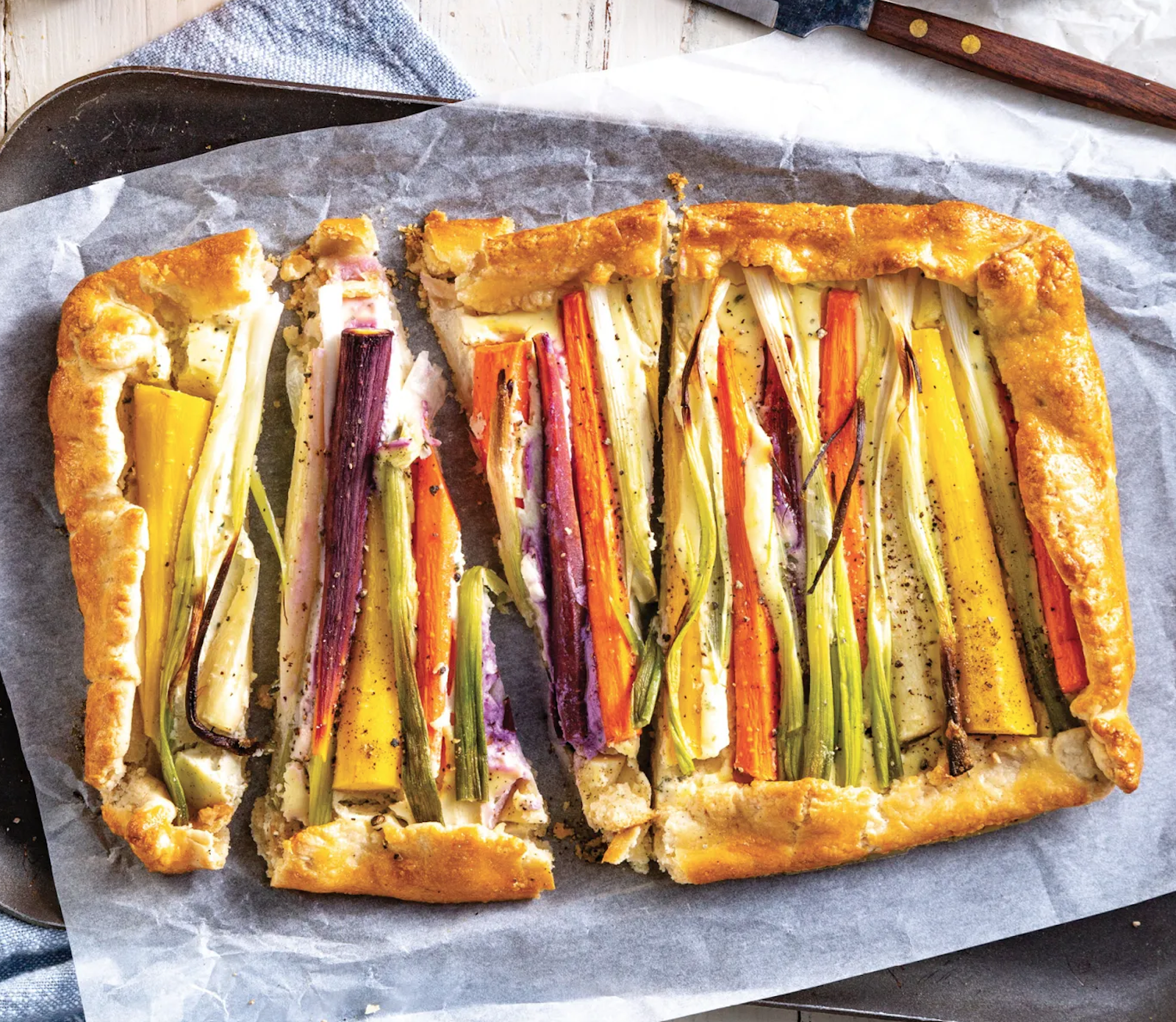 Carrot and Green Onion Tart