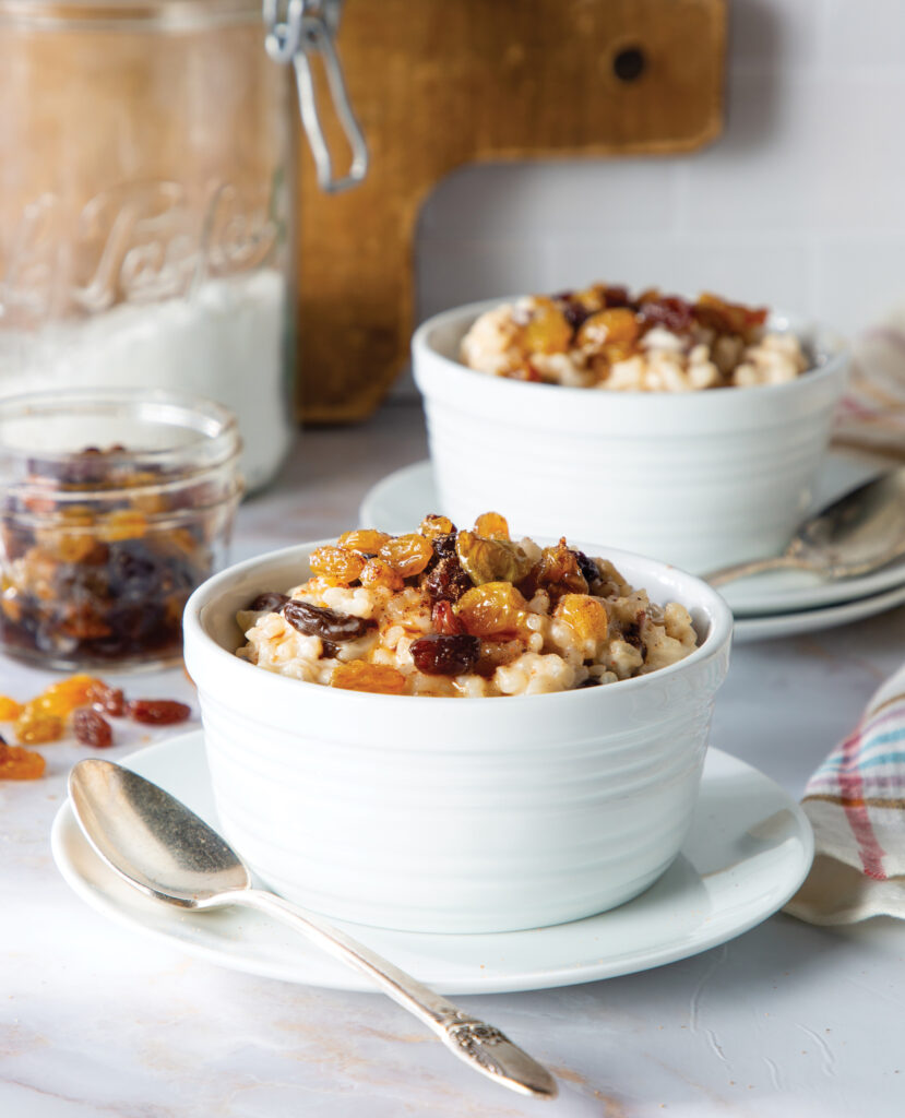 Rum-Raisin Rice Pudding