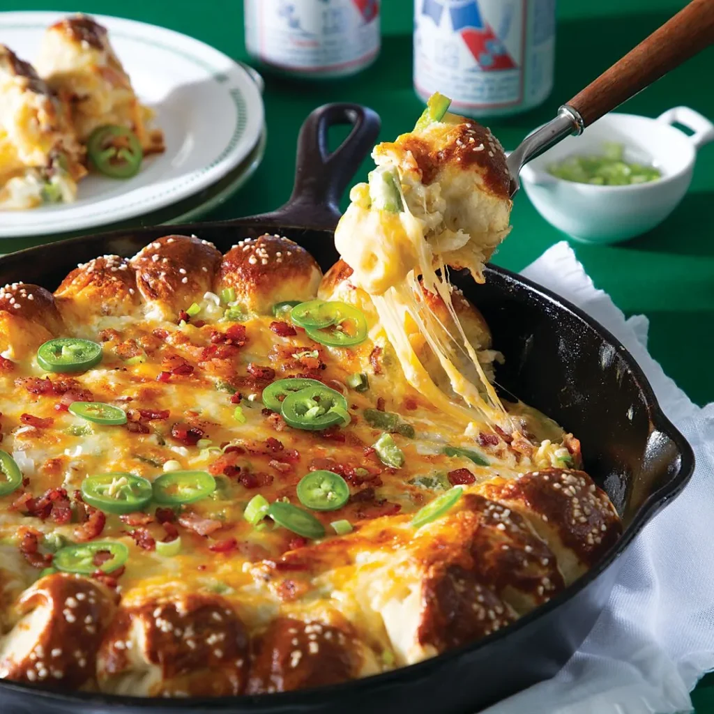 Jalapeño Popper Dip with Pretzel Nuggets