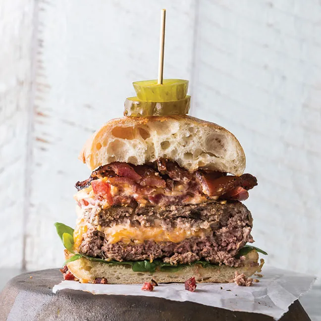 Pimiento Cheese-Stuffed Burgers