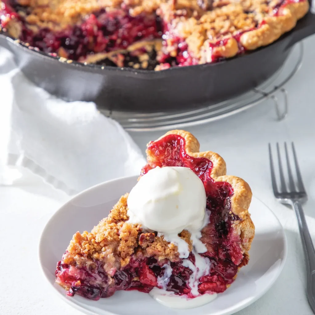 Mixed Berry Crumb Pie