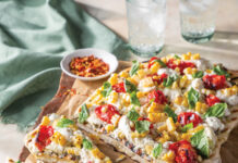 Corn and Tomato Flatbread Corn and Tomato Flatbread