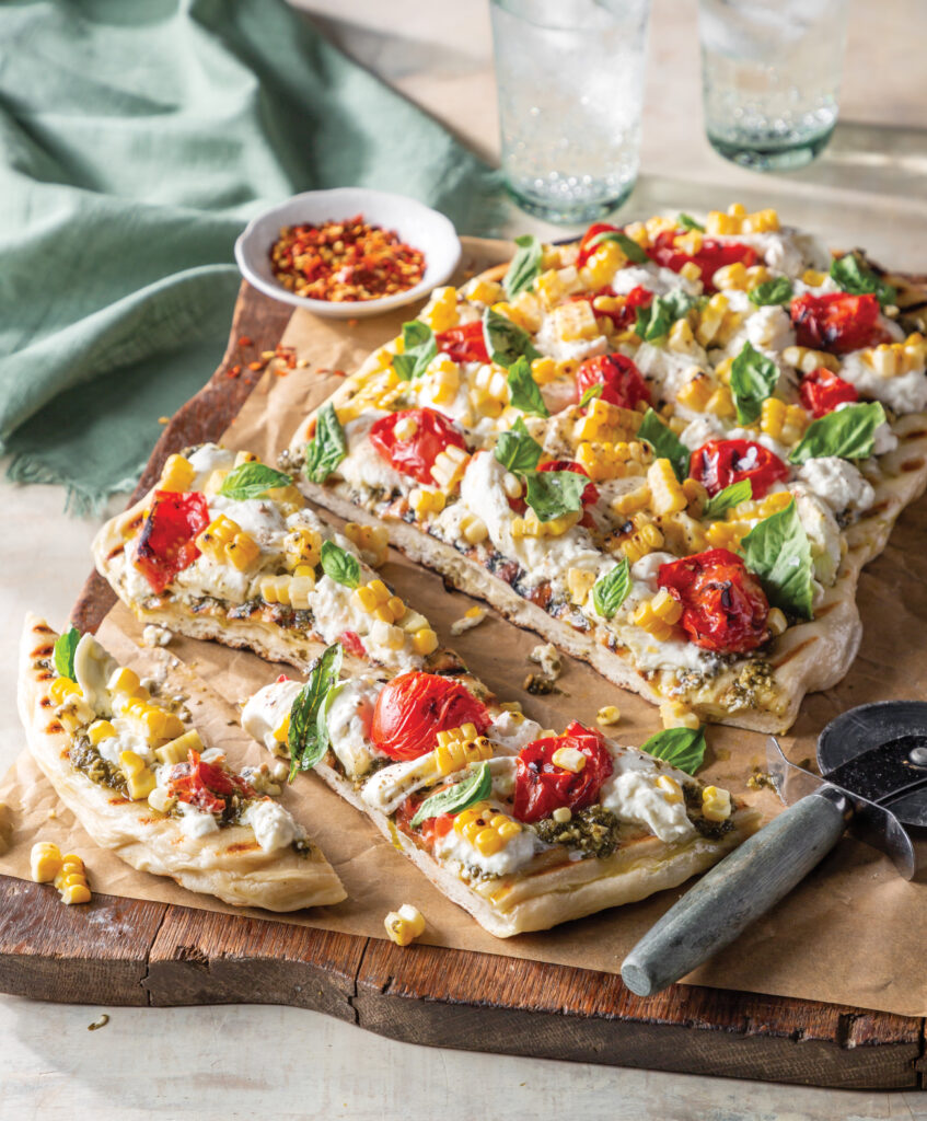 Corn and Tomato Flatbread