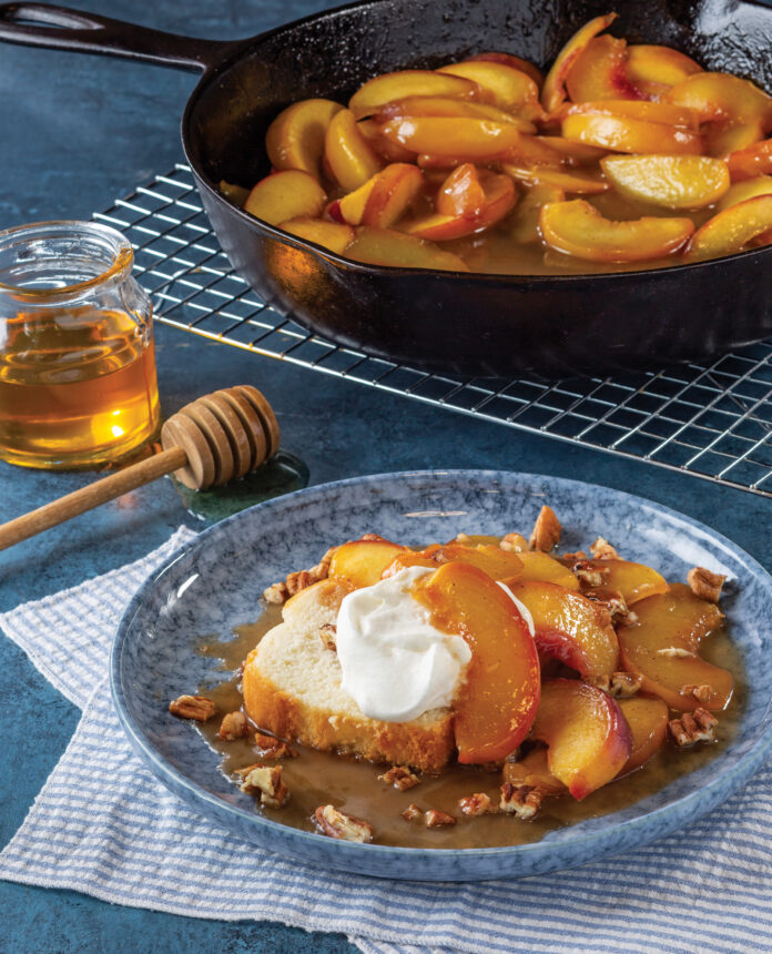 Honey-Bourbon Peaches