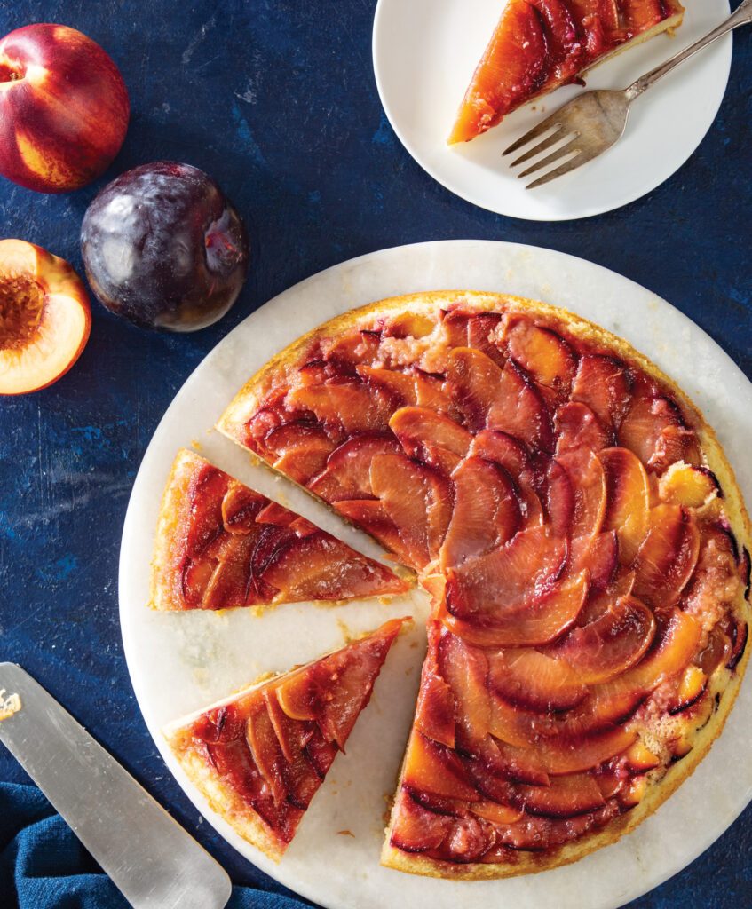 Nectarine-Plum Upside-Down Cake