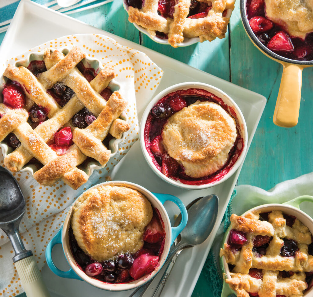 Triple Berry Cobbler