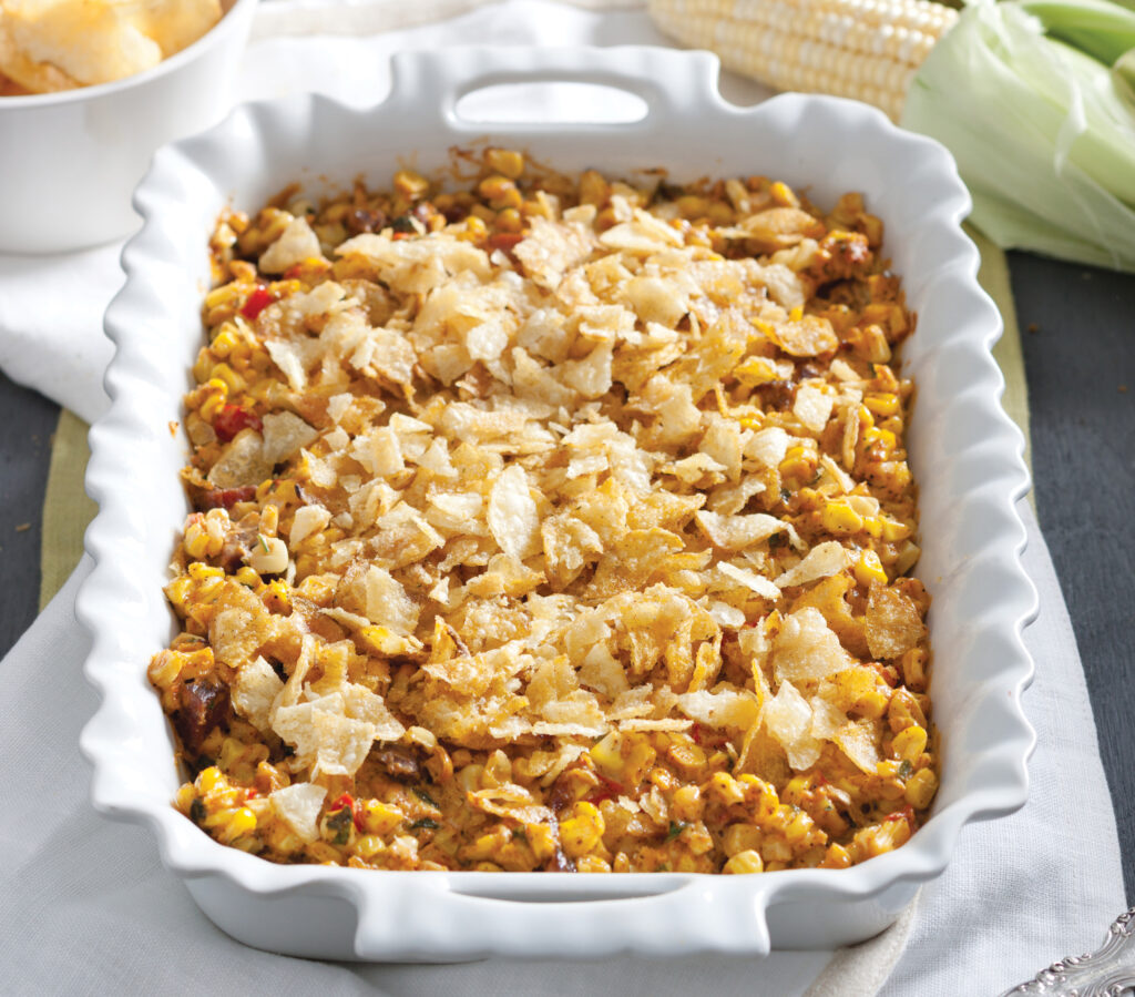 Spicy Tasso and Corn Casserole