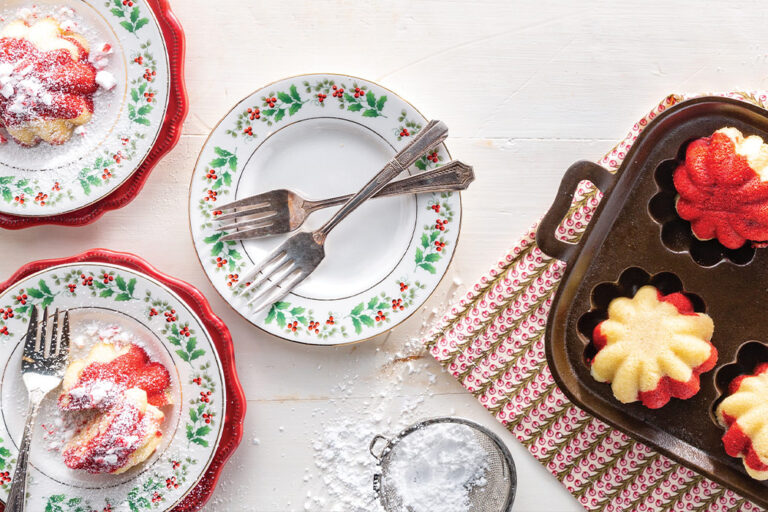 Unique & Antique: turk's head (or gem pan) with holiday bundt cakes