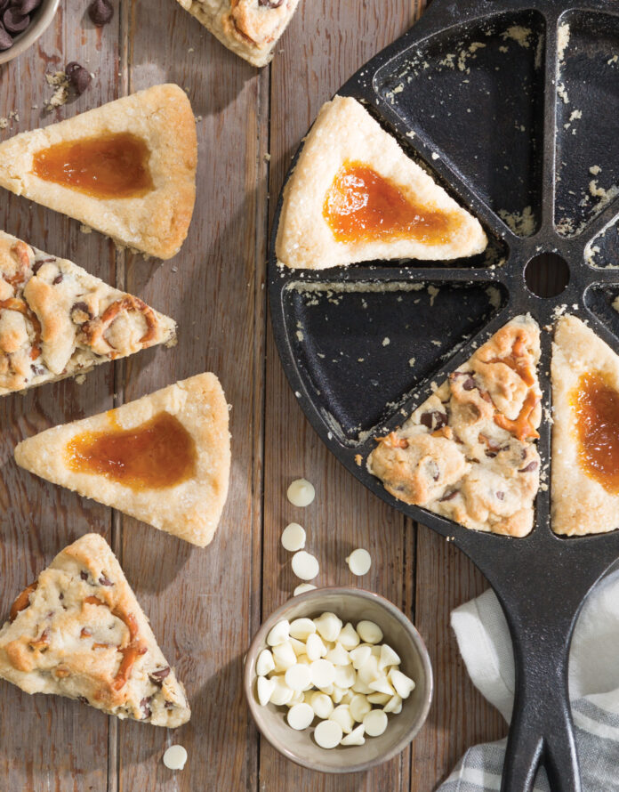 Apricot Thumbprint and Chocolate Pretzel Cookie Duos