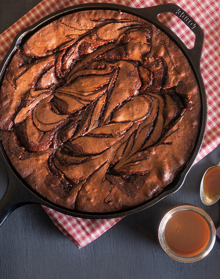 Pockets of buttery caramel make these Chocolate-Caramel Swirled Brownies both look and taste good.