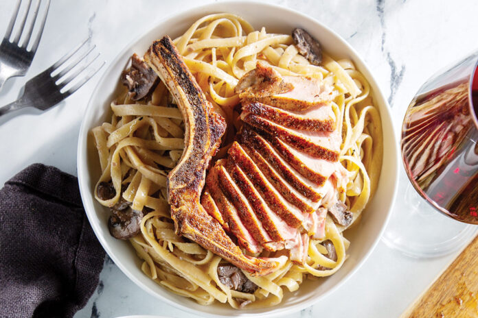 Darryl Postelnick’s Cajun Pork Chops Over Linguine is a family dinner that will have everyone racing to the table and vying for seconds.