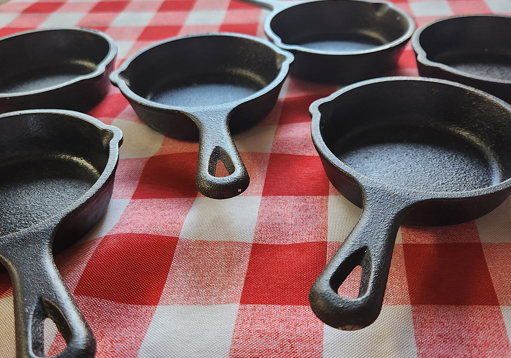 Mini cast-iron skillet collection from Roseanne Felago
