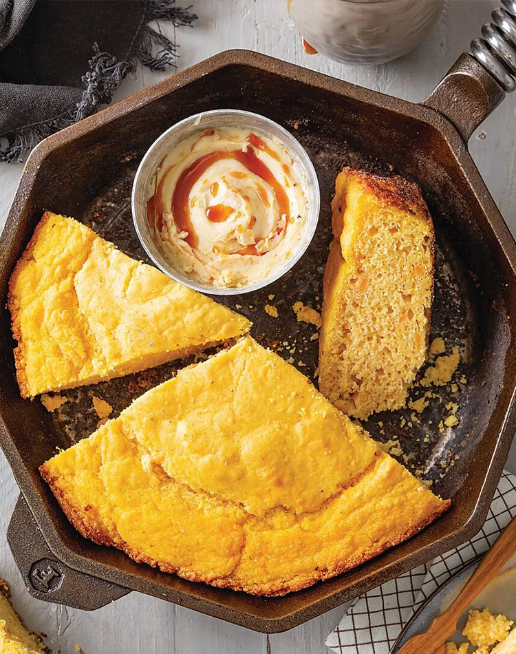 Spicy Sweet Potato Cornbread